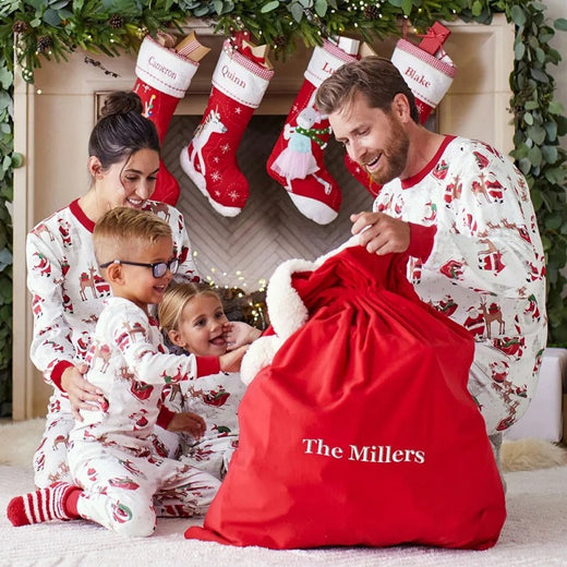 European And American Christmas Loungewear Family Sets