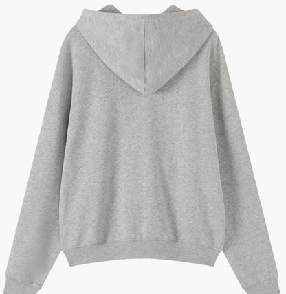 Relaxed Stylish Versatile Zip-up Cardigan Top