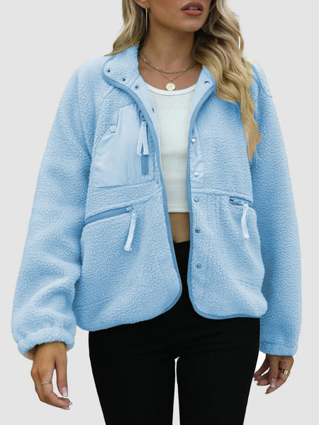 Short Cardigan Plush Jacket Lamb Wool Coat