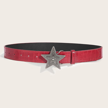 Personalized Subculture Black Waist Belt