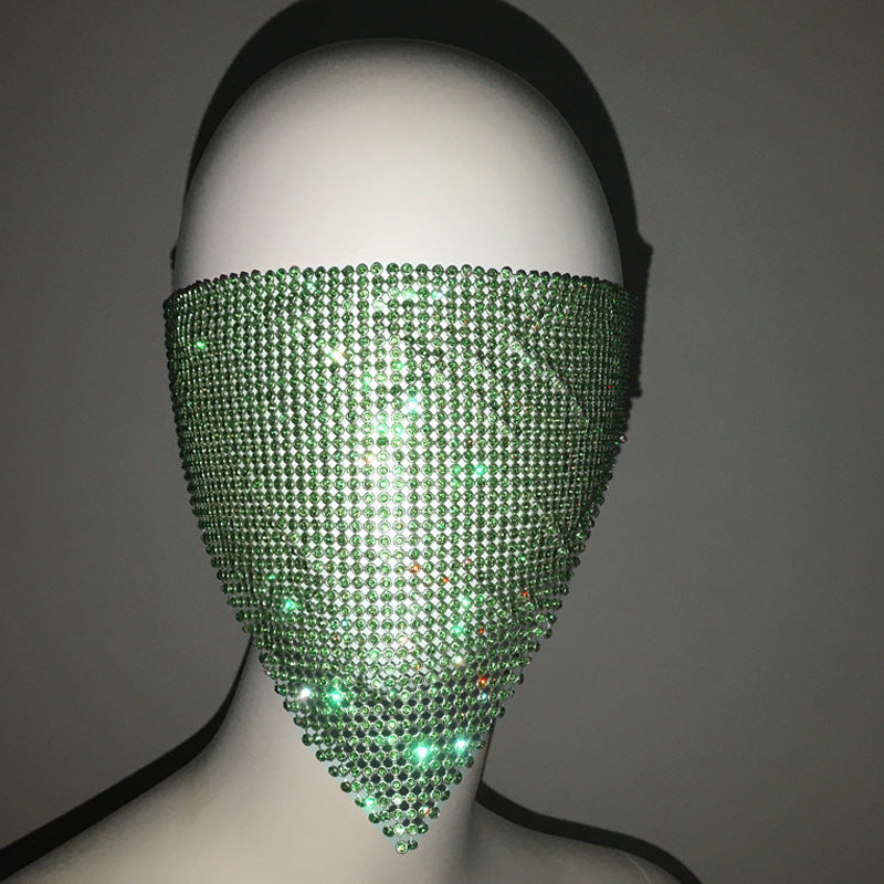 Personality Trend Accessories Rhinestone Mask