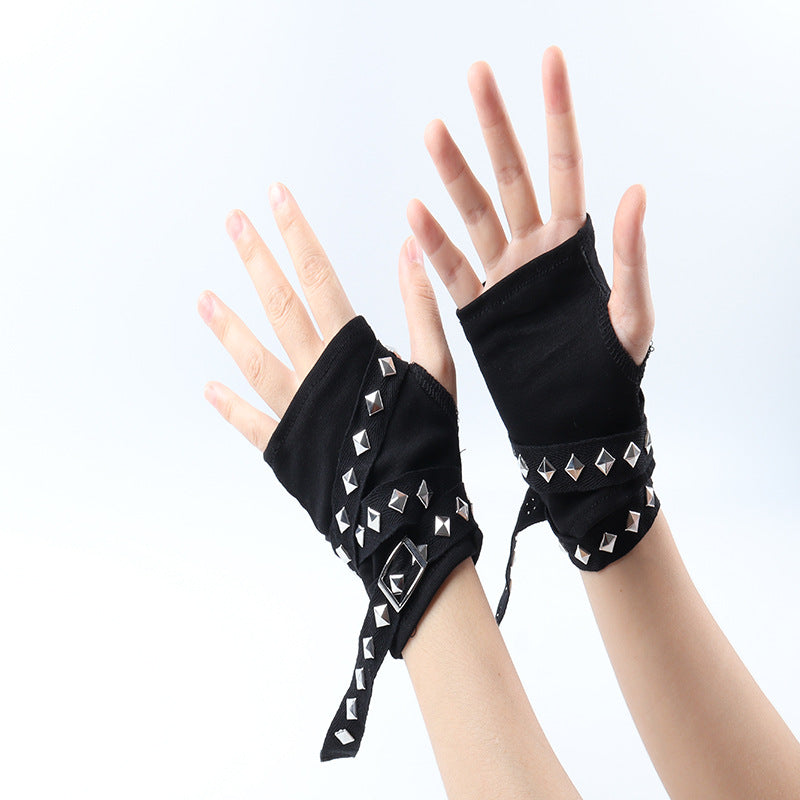 New Y2g Millennium Hot Girl Gloves Rivet