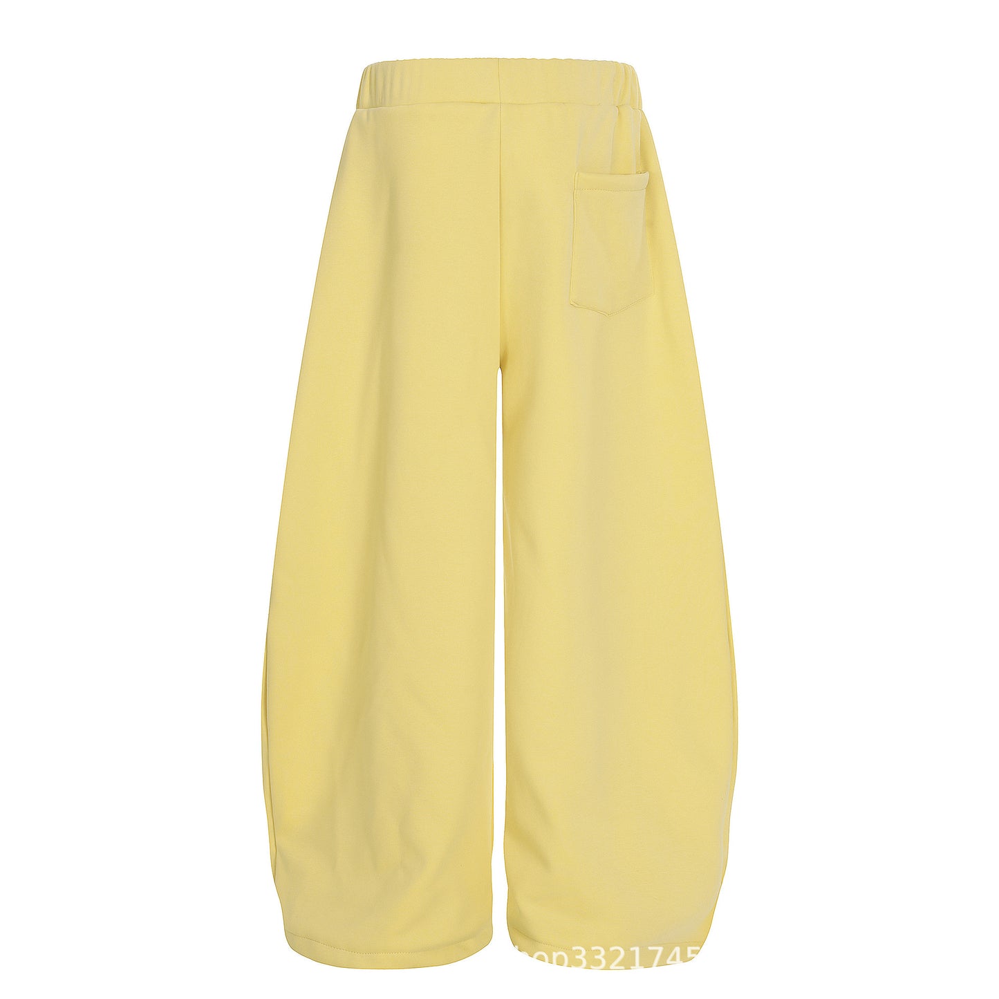 Starry Embroidery Fleece Lined Casual Pants For Women Loose Fit Trousers
