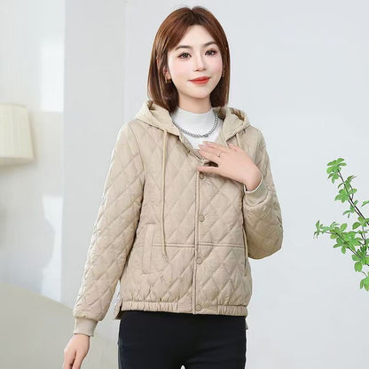 Casual Slimming Short Hooded Warm Jacket