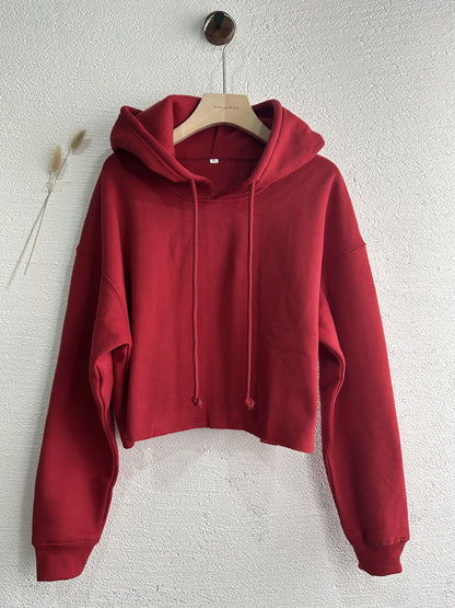 Womens Long Sleeve Fleece Lined Sports Hoodie