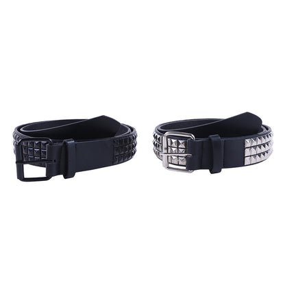 Hollow Rivet Belt PU Waistband Temperament Men And Women