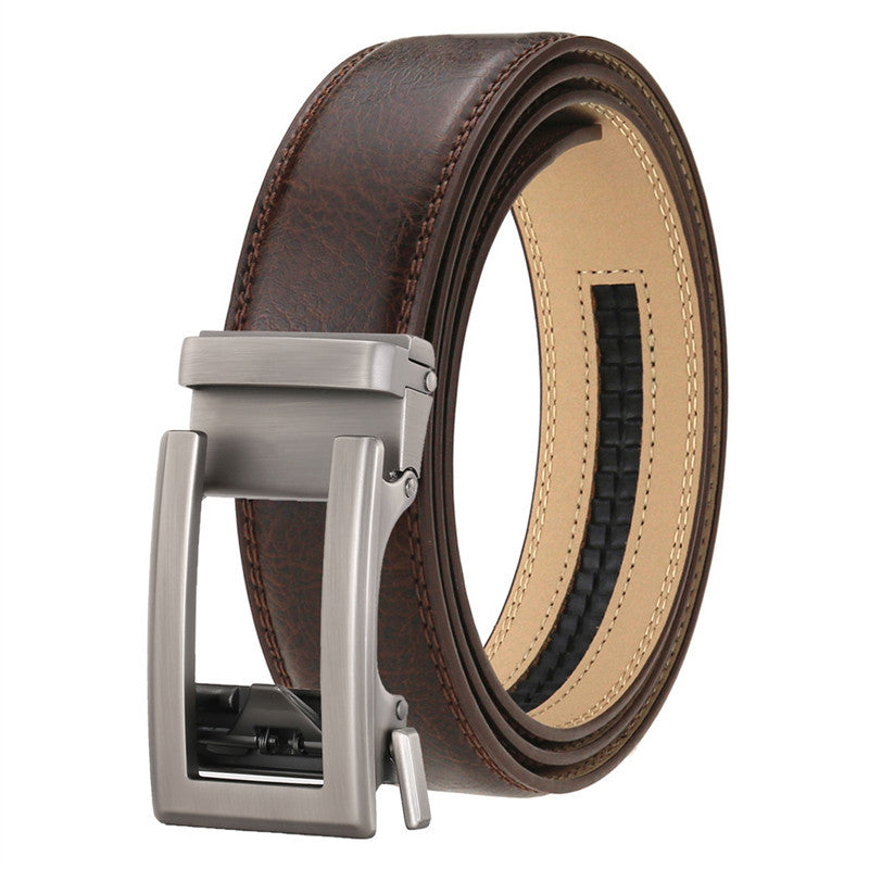 Men's Genuine Leather Belt Alloy Youth Business