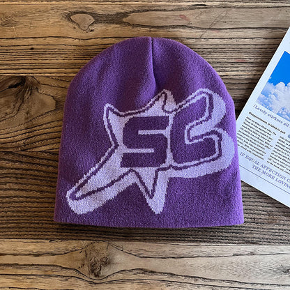 Knitted Hats Hip-hop Style Letter Caps Warm Outdoor Wear