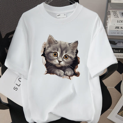 Womens Trendy Stylish Cotton Short-sleeve Top