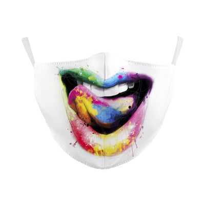 Digital Printing Halloween Skull Pumpkin Creative Design Double-layer Dustproof Mask