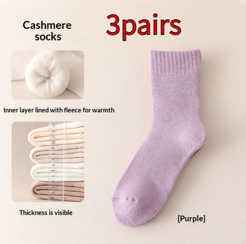 Fleece-lined Thick Sleep Maternity Socks Wool Socks