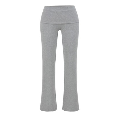 Low-rise Flared Jeans With A Turned-up Hem For A Slimming Look, Womens
