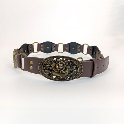 Retro Denim Female Ornament With Skirt All-matching Rivets Belt Fashion Waist Seal