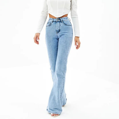 New Womens Denim Flared Jeans For Apparel Export