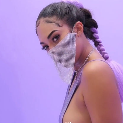 Personality Trend Accessories Rhinestone Mask