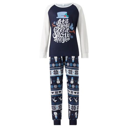 New Year Parent-child Outfits Autumn Wear For Family Of Three Or Four Long-sleeve Christmas Home Clothes