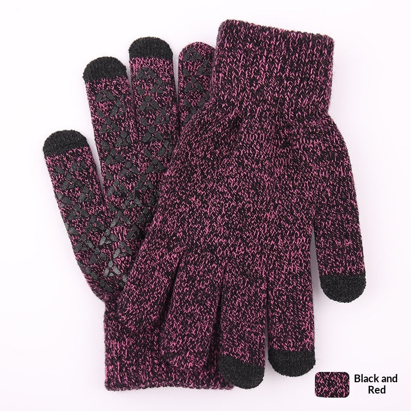 Knitted Winter Warm Touchscreen Gloves Made Of Wool